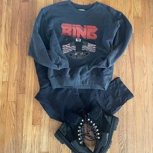 Anine Bing Vintage Eagle-Graphic Sweatshirt